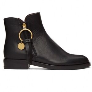 See By Chloe Louise Leather Ankle Boots 40.5